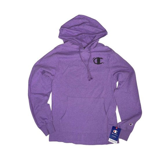Champion Hoodie Womens Size Small Purple Lightweight Shirt - Picture 1 of 3